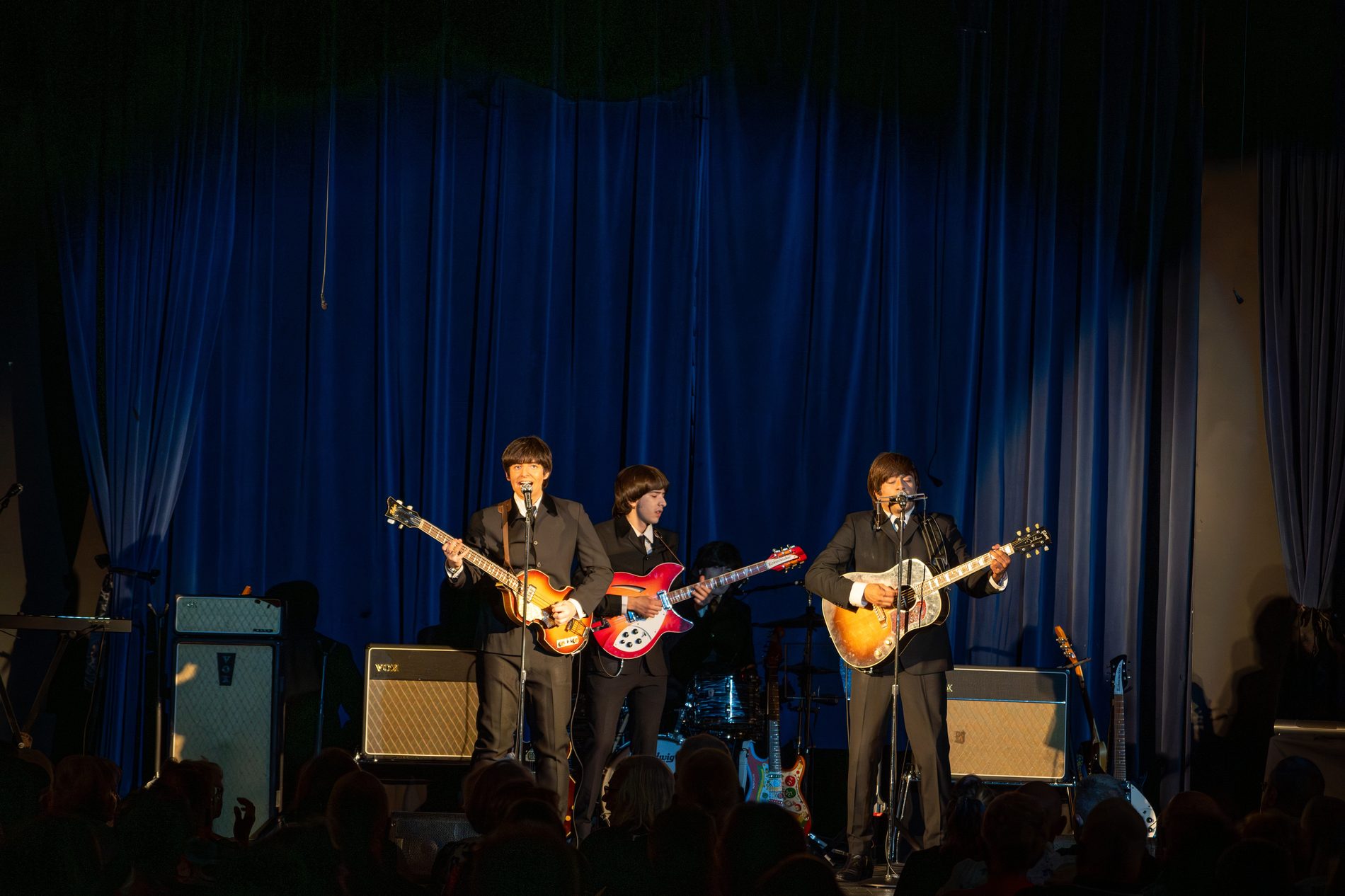 Band performing to a full house